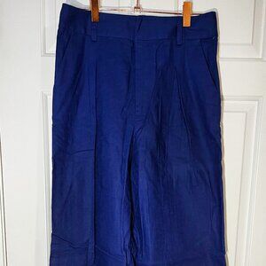 STAUD wide-leg vivid blue pants